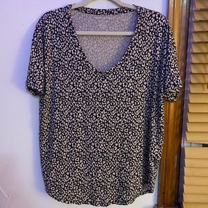 Leopard Print American Eagle Shirt